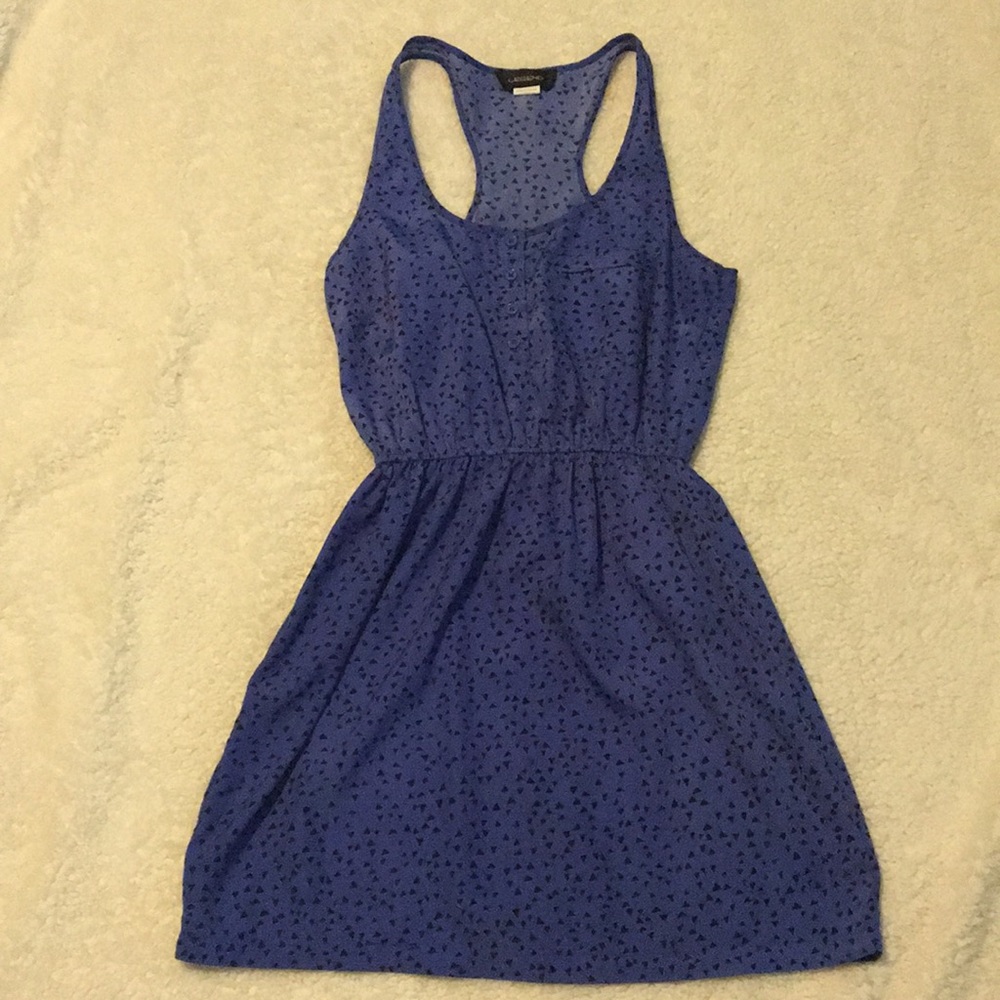 Blue racerback dress